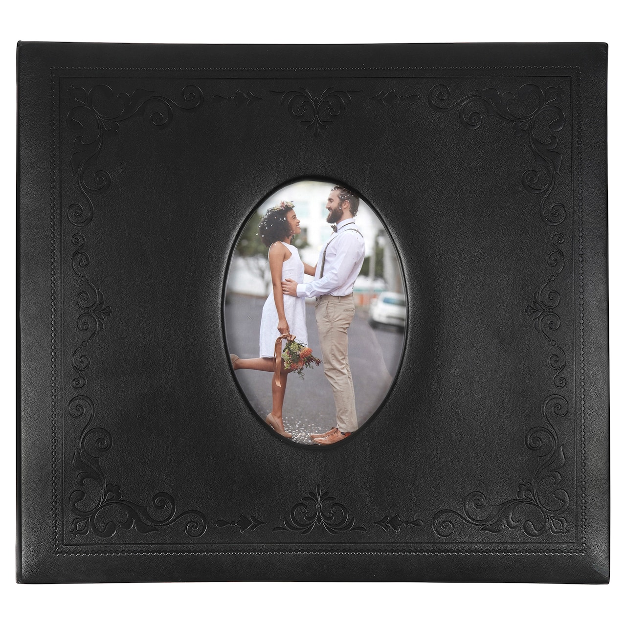 6 Pack: Black Embossed Scrapbook Album by Recollections™